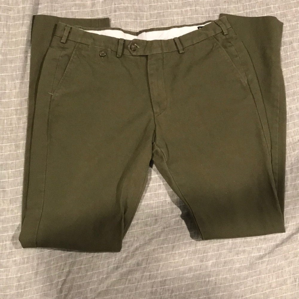 Epaulet men’s cotton canvas pants